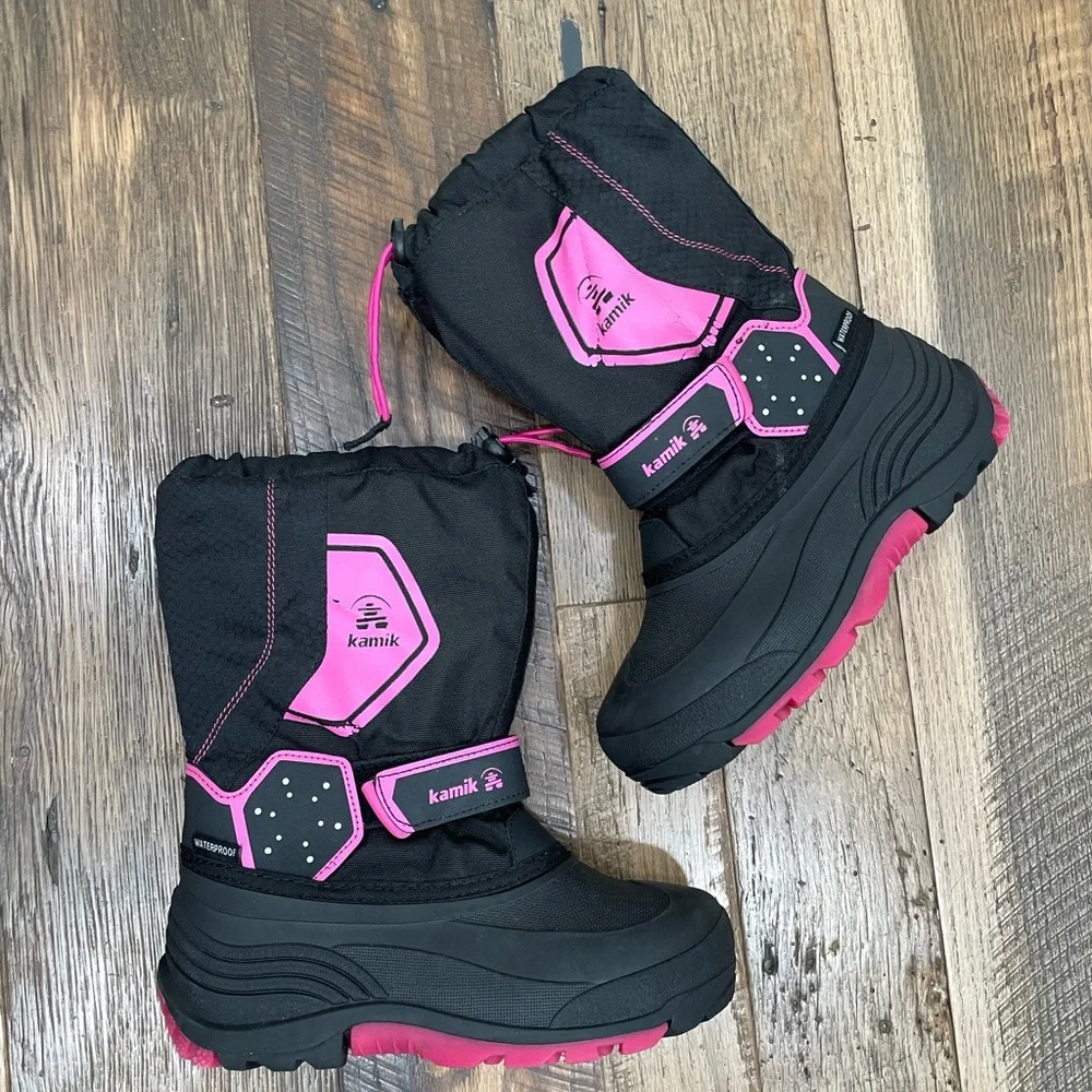Kamik winter snow waterproof boots girl 5
